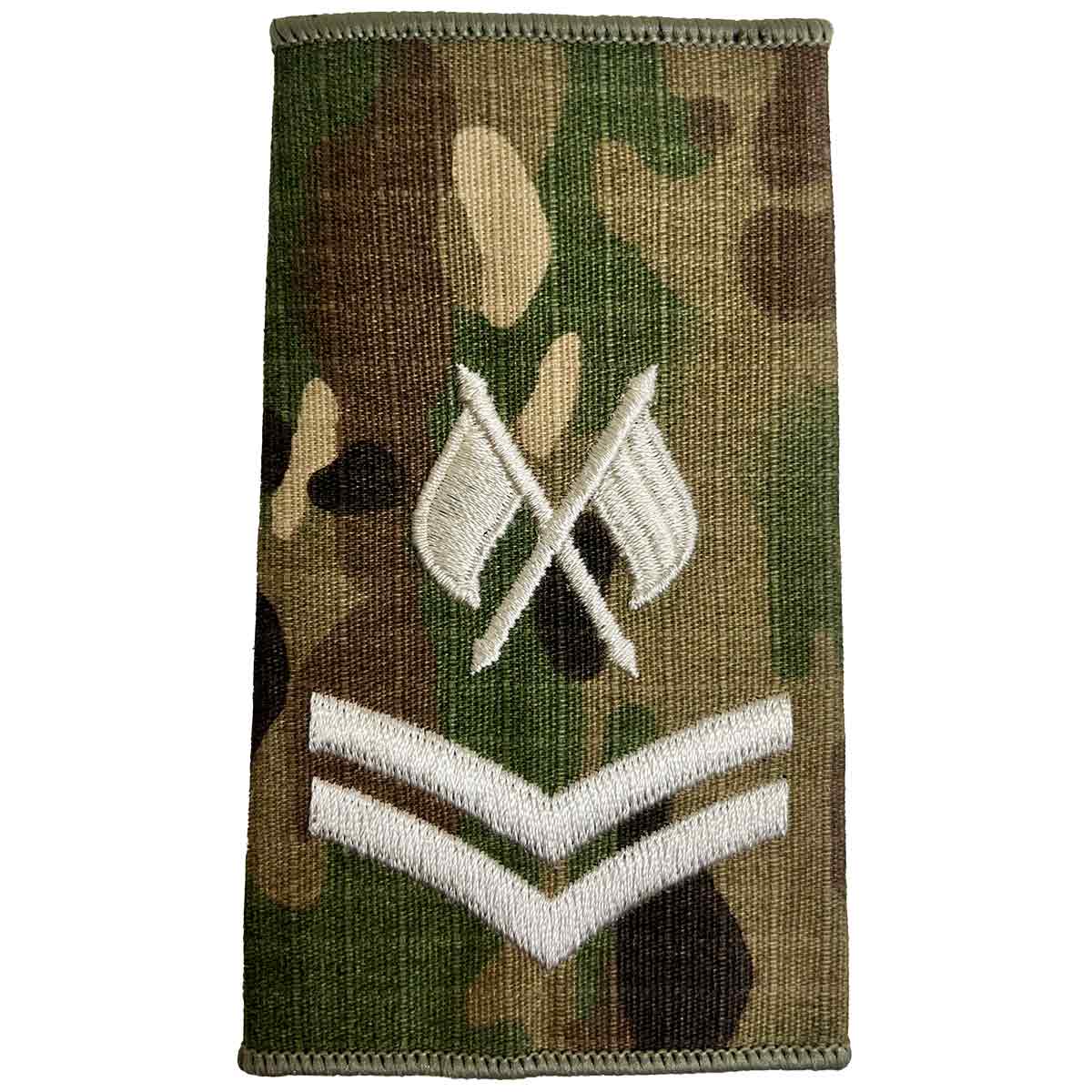 Multicam Rank Slides with Ivory Embroidery (Pair) - Image 6