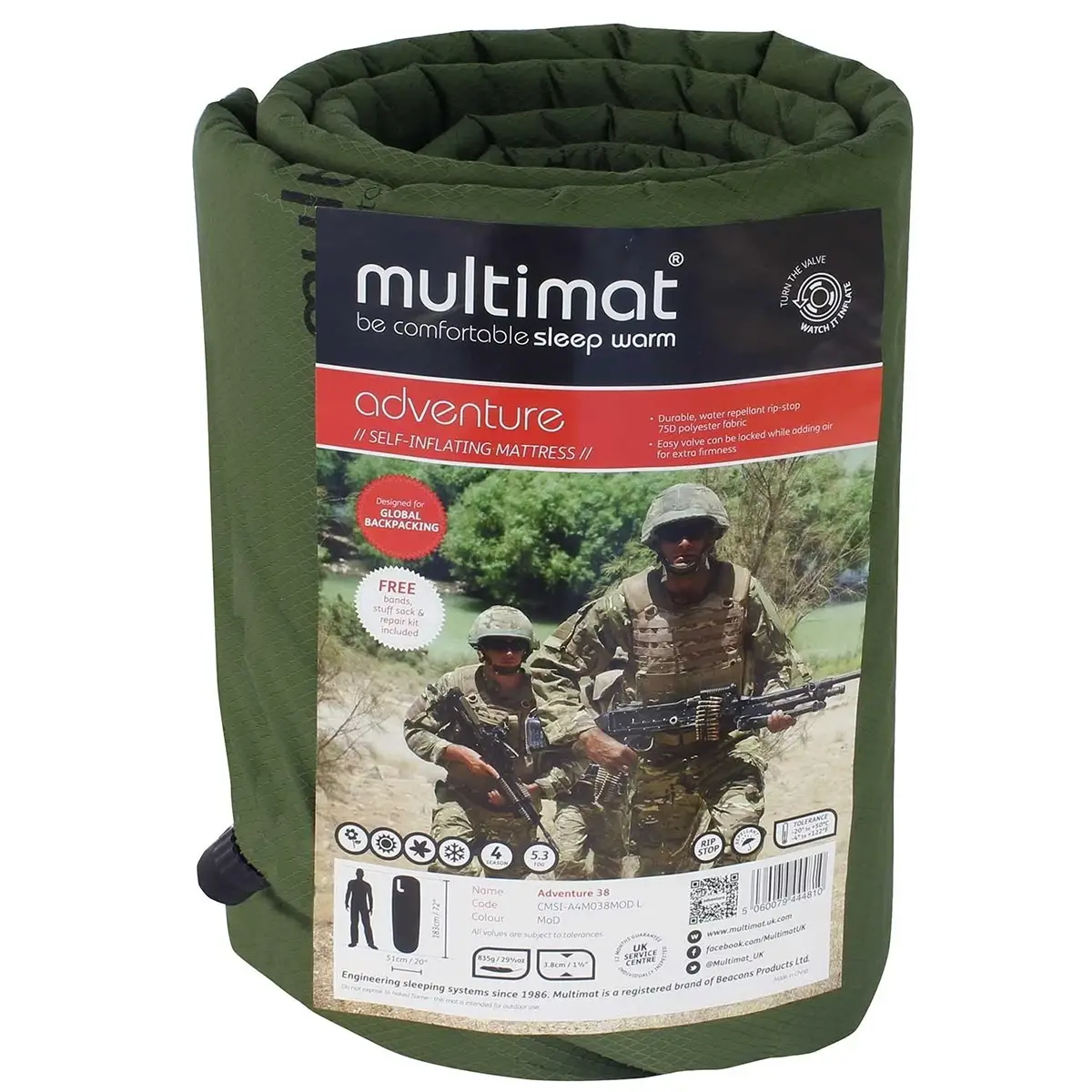 Multimat Adventure 38 Military Self Inflating Mattress - Image 3