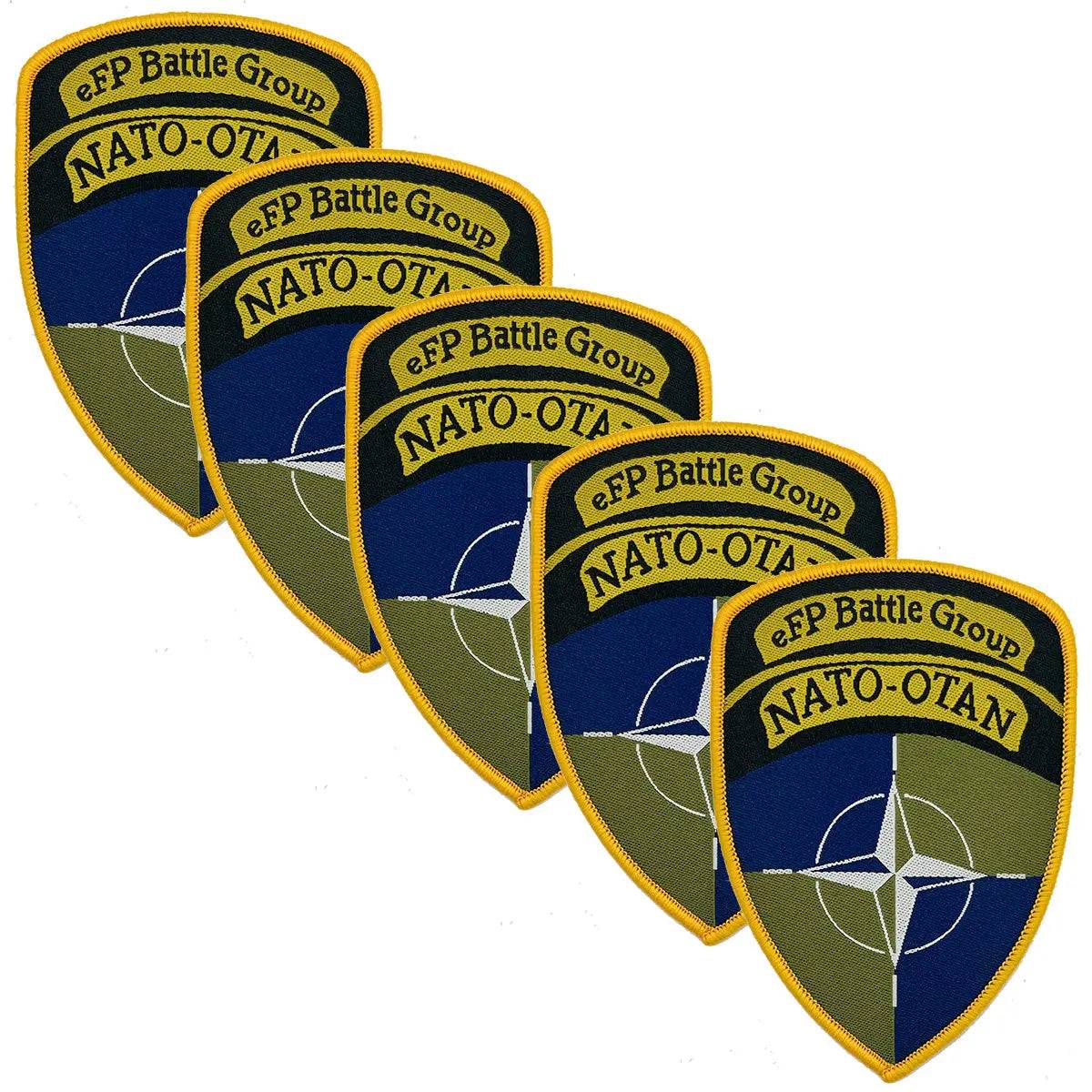 Nato eFP Battle Group Iron On TRF Flash - Image 2