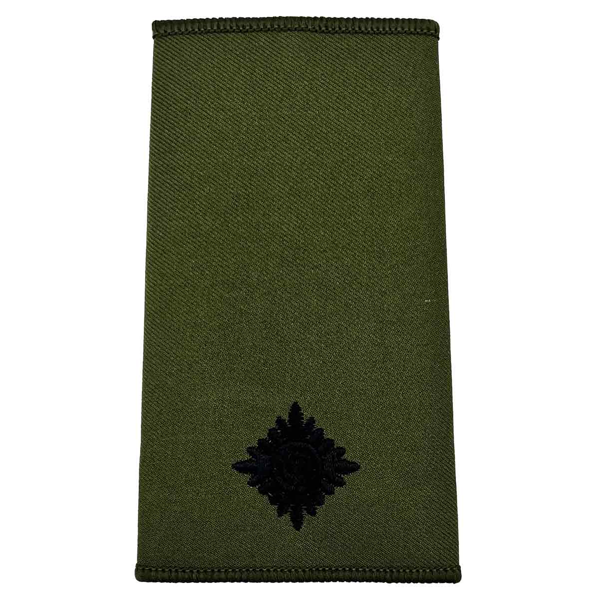 Olive Green Rank Slides with Black Embroidery (Pair) - Image 13