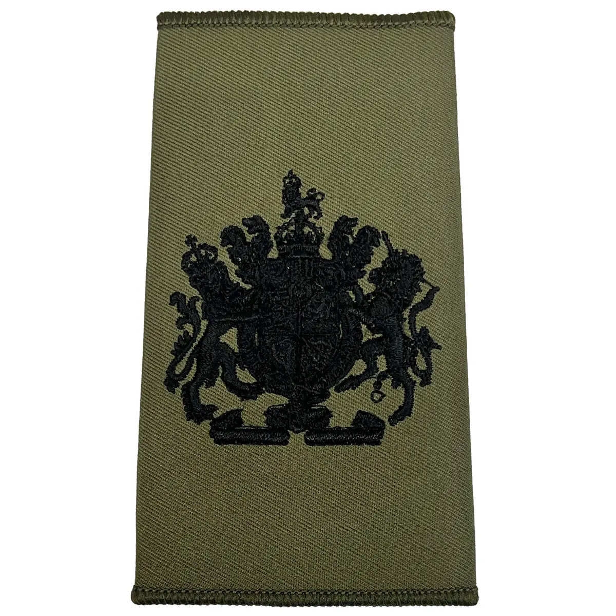 Olive Green Rank Slides with Black Embroidery (Pair) - Image 20