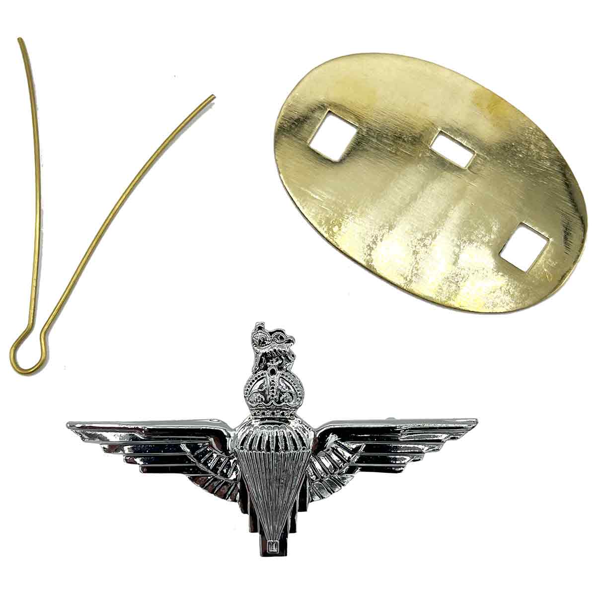 Parachute Regiment Beret Cap Badge with Kings Tudor Crown - Image 3