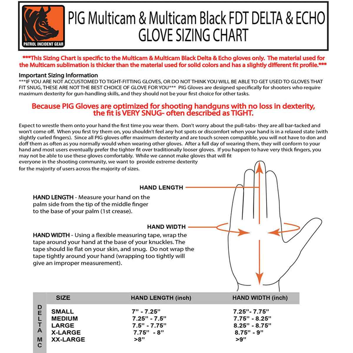 PIG FDT Delta Utility Shooting Glove Coyote Brown - Image 7