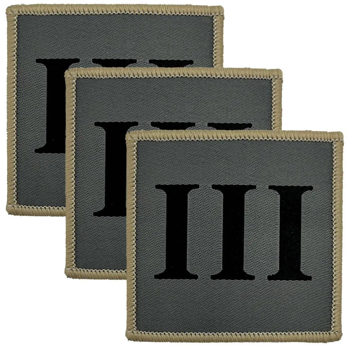 Ranger Regiment III Iron On TRF Badge with Tan Border
