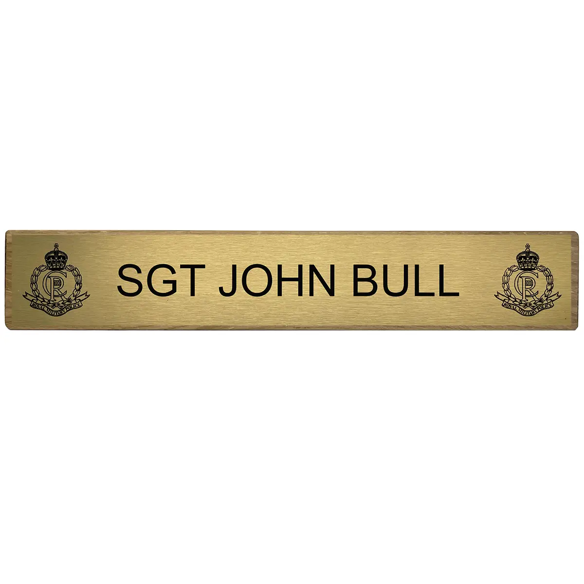Regimental Desk Name Plate Wooden Block (Toblerone) - Image 5