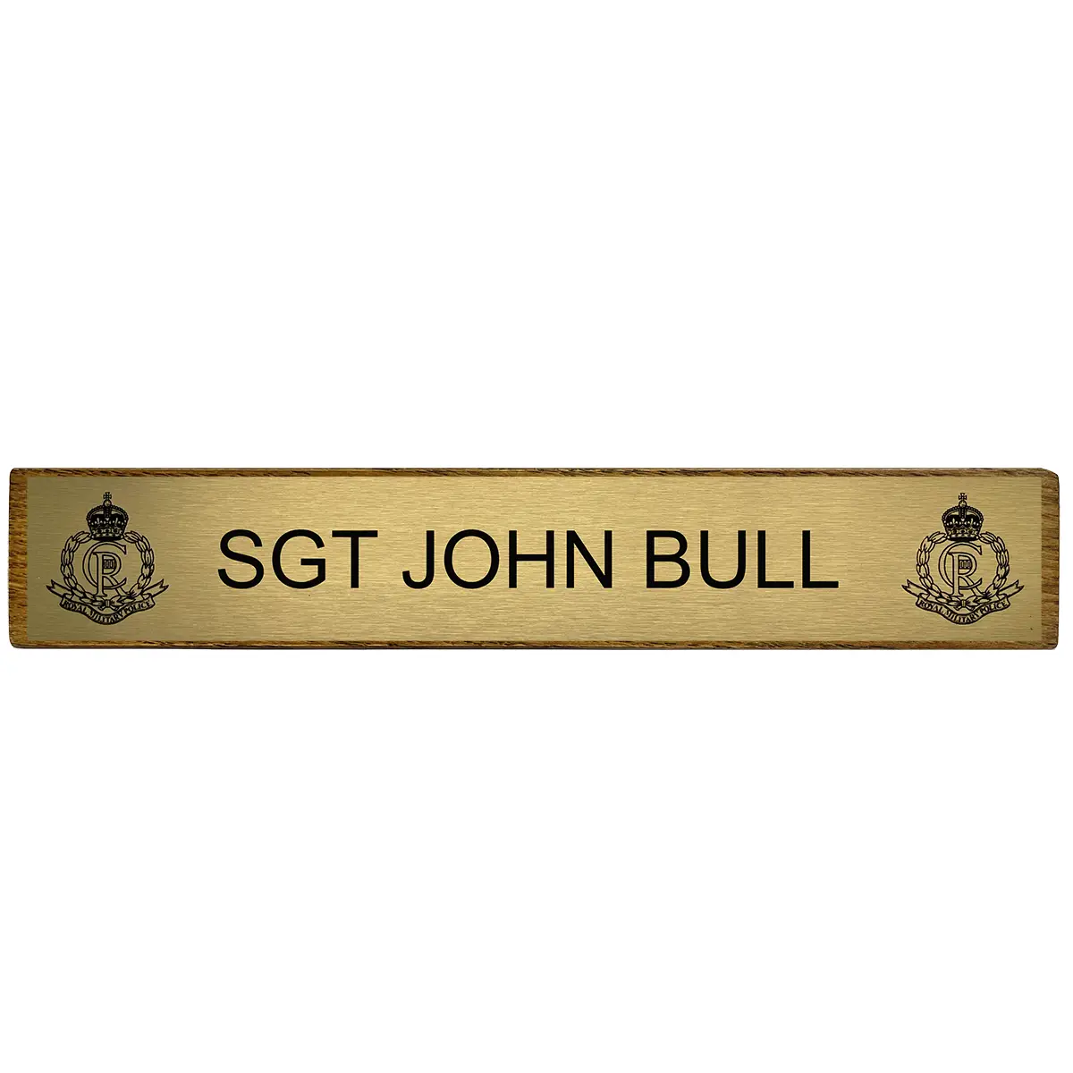 Regimental Desk Name Plate Wooden Block (Toblerone) - Image 8