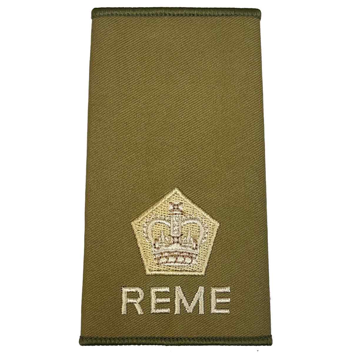 REME Olive Green Rank Slides (Pair) - Image 10