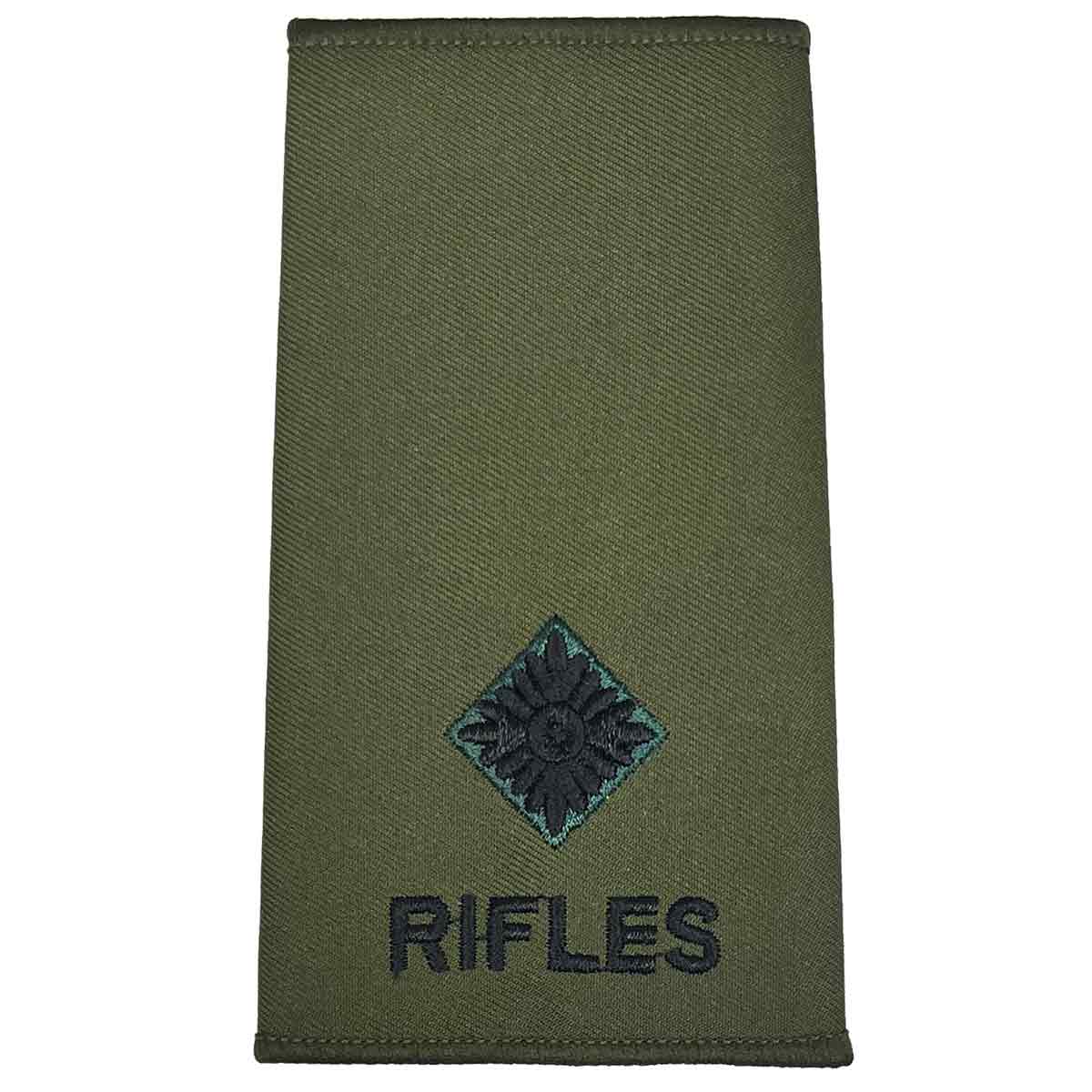 Rifles Regiment Olive Green Rank Slides (Pair) - Image 11