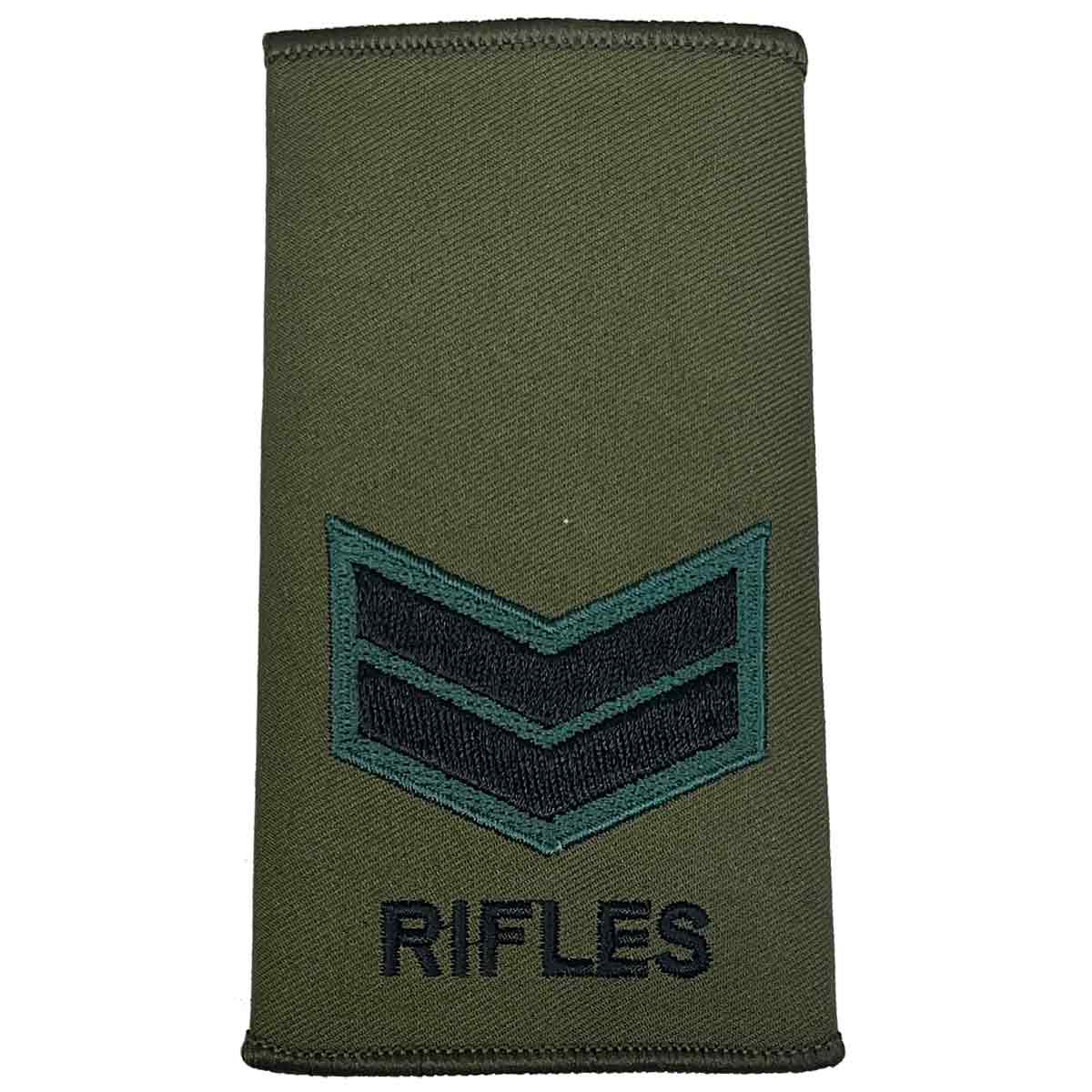 Rifles Regiment Olive Green Rank Slides (Pair) - Image 4