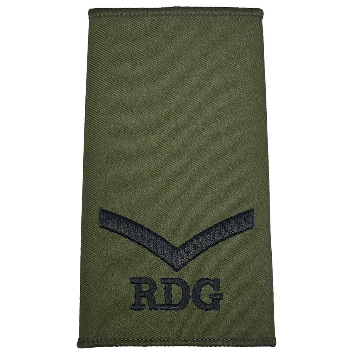 Royal Dragoon Guards Green Rank Slides (Pair) - Image 3