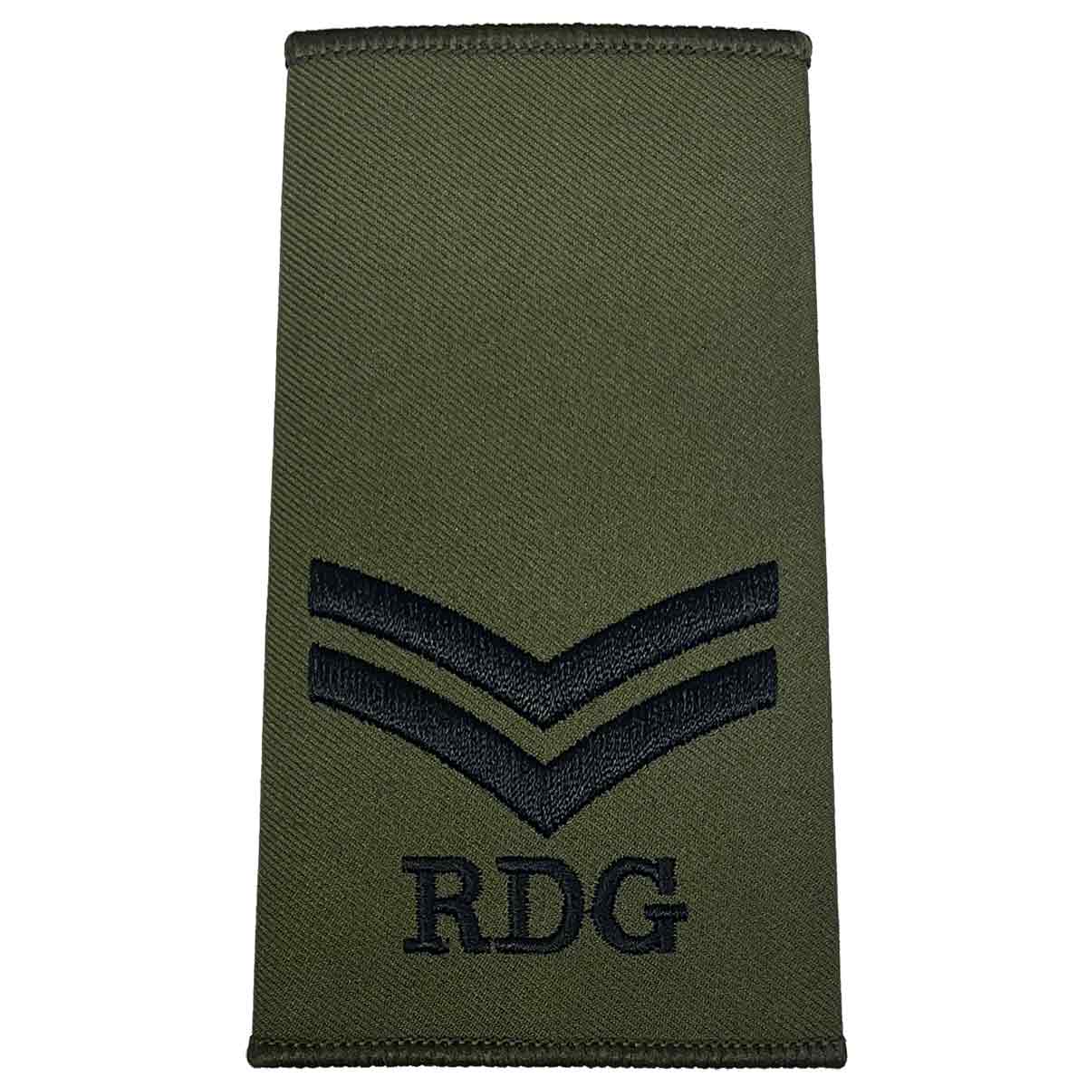 Royal Dragoon Guards Green Rank Slides (Pair) - Image 4