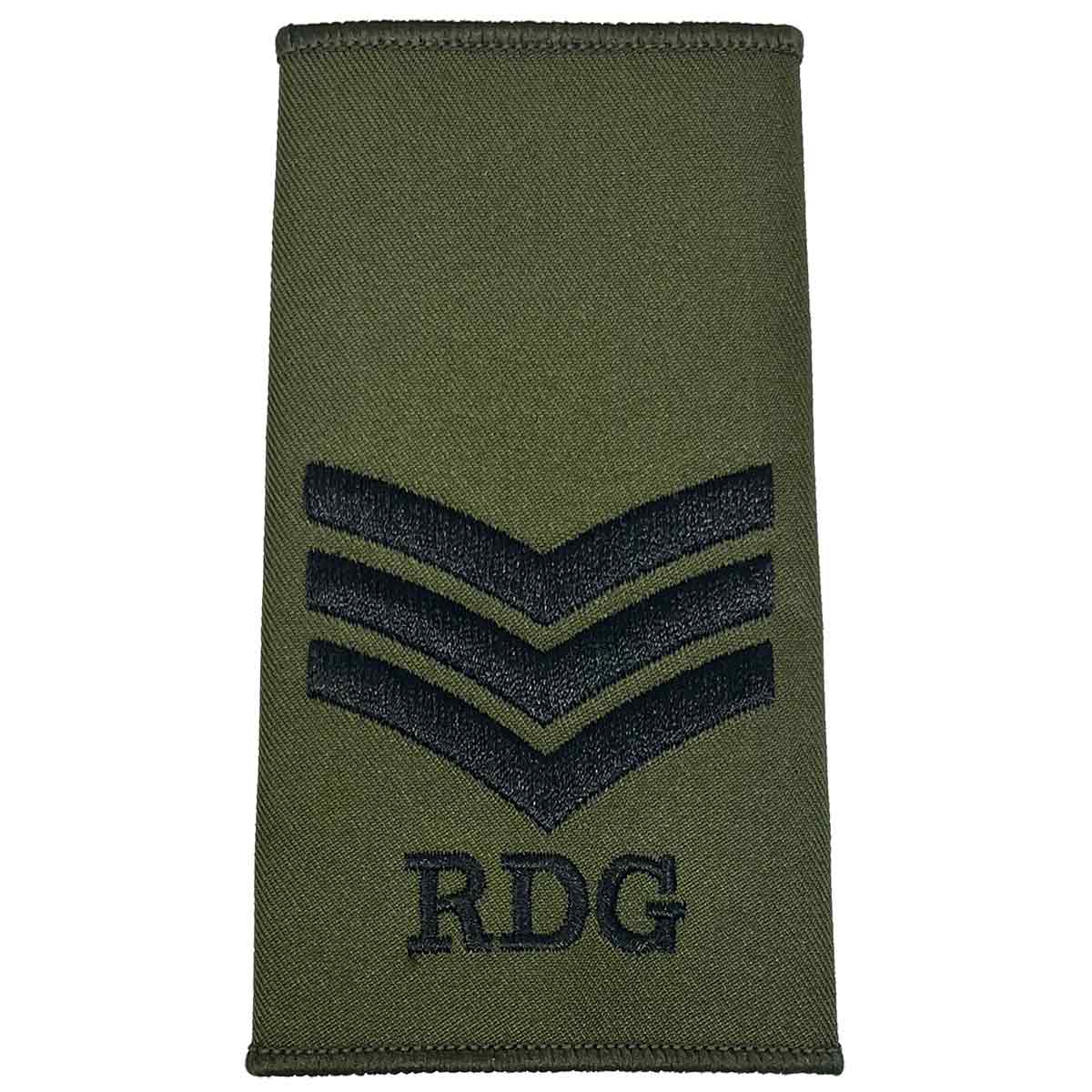 Royal Dragoon Guards Green Rank Slides (Pair) - Image 5