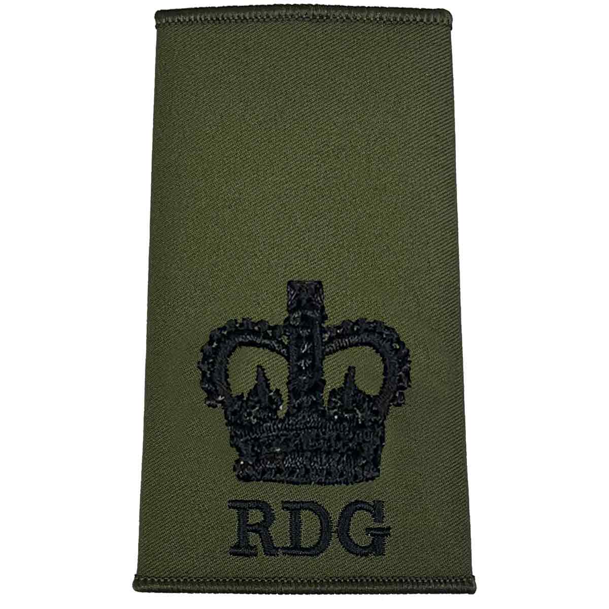 Royal Dragoon Guards Green Rank Slides (Pair) - Image 9