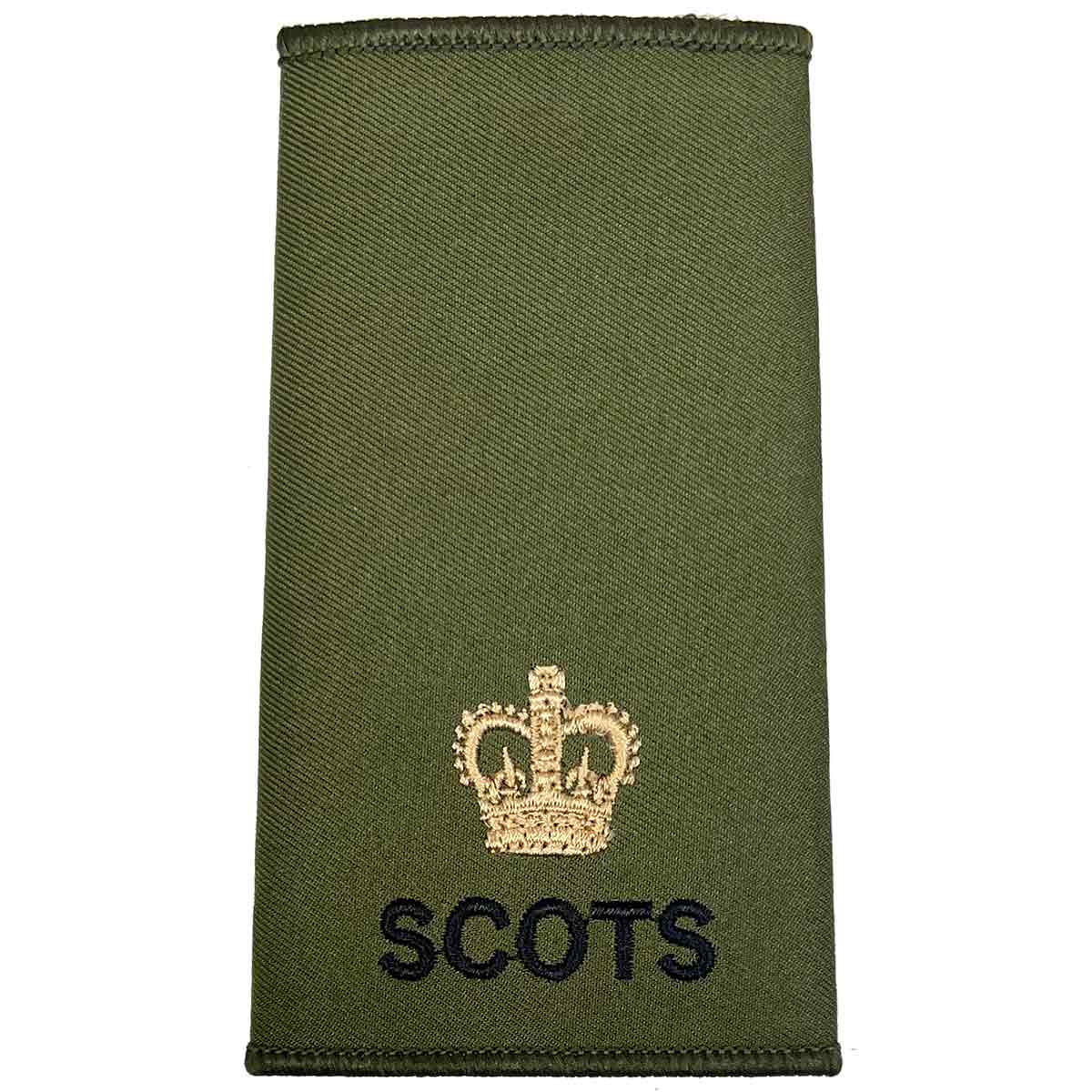 Royal Regiment of Scotland Olive Green Rank Slides (Pair) - Image 10