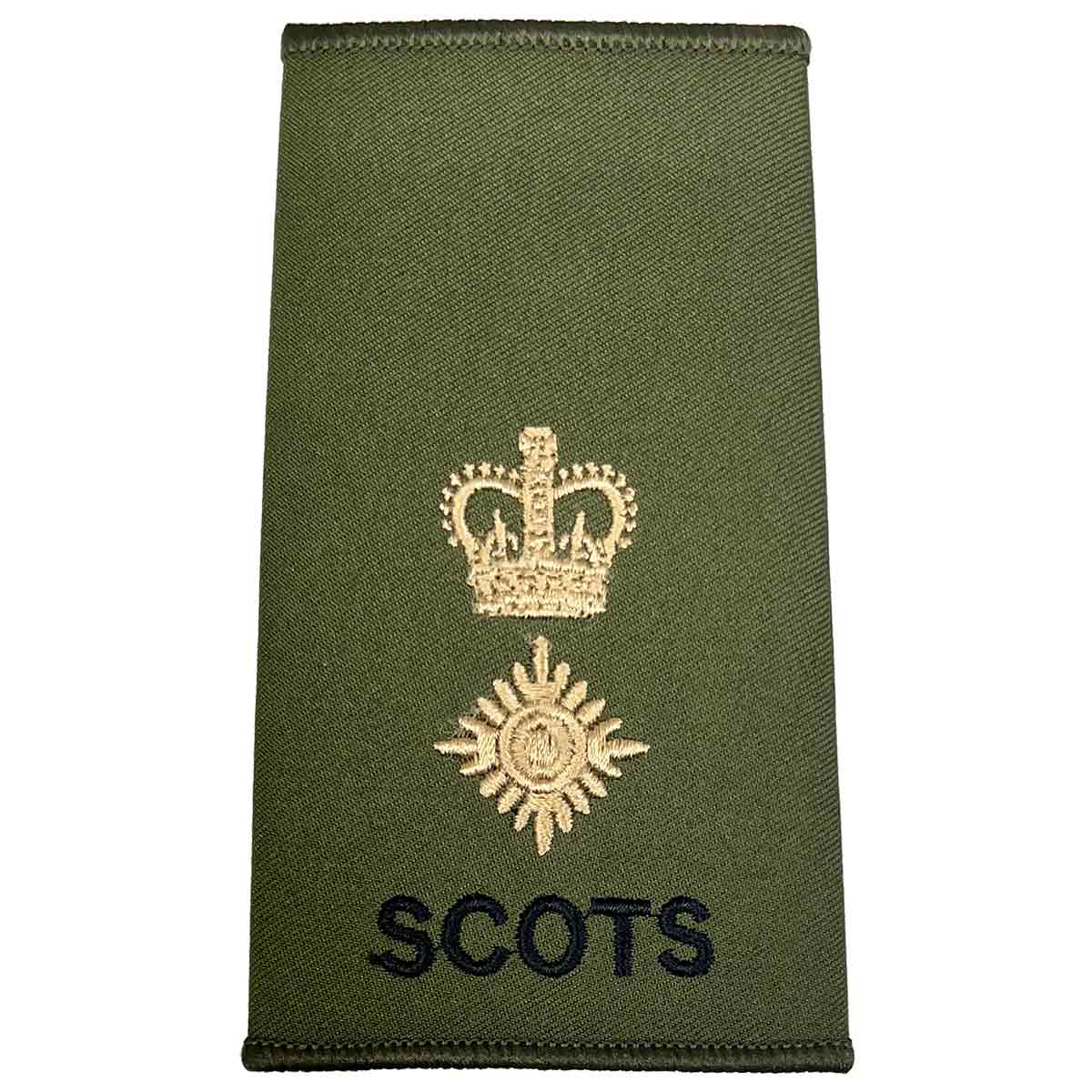 Royal Regiment of Scotland Olive Green Rank Slides (Pair) - Image 14