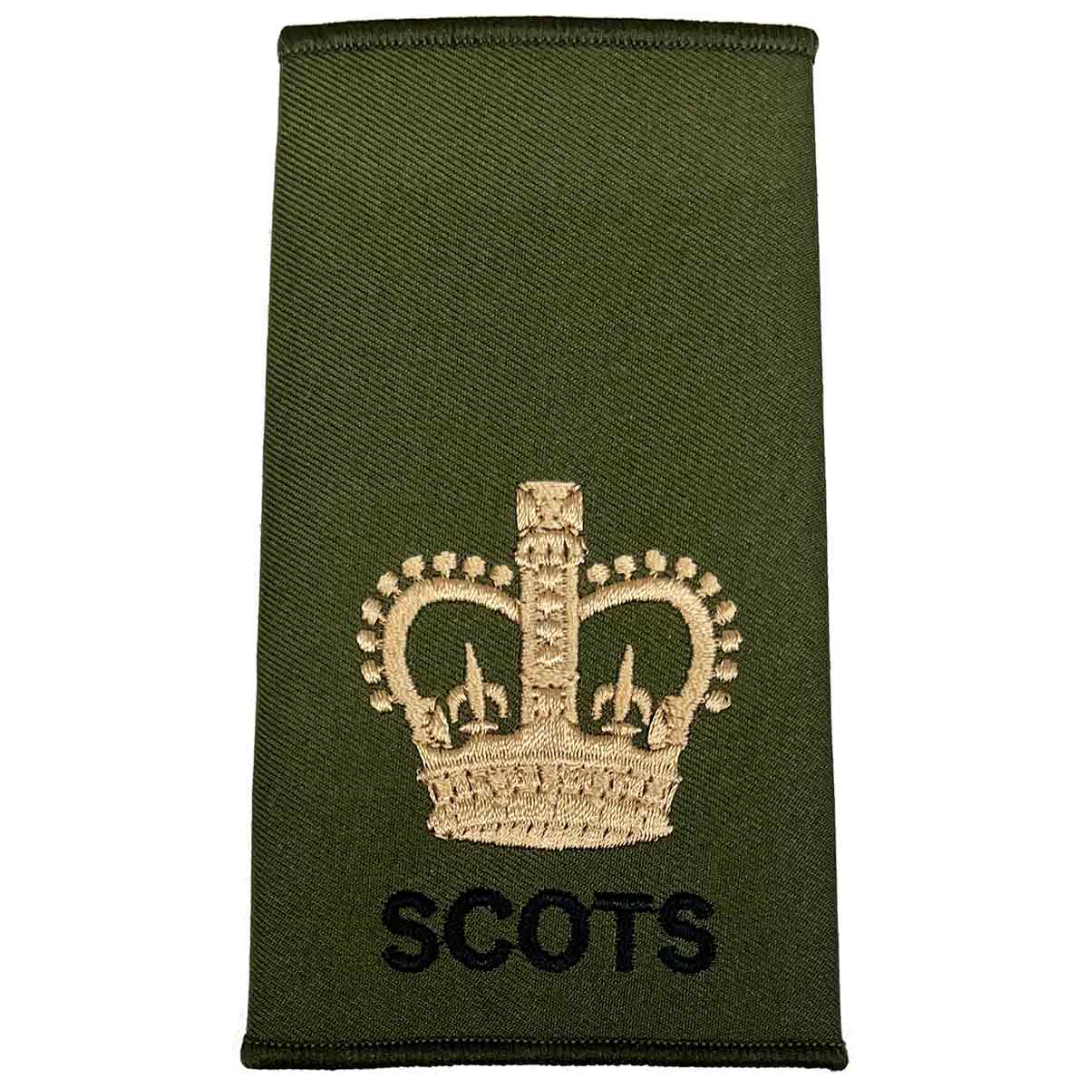 Royal Regiment of Scotland Olive Green Rank Slides (Pair) - Image 9