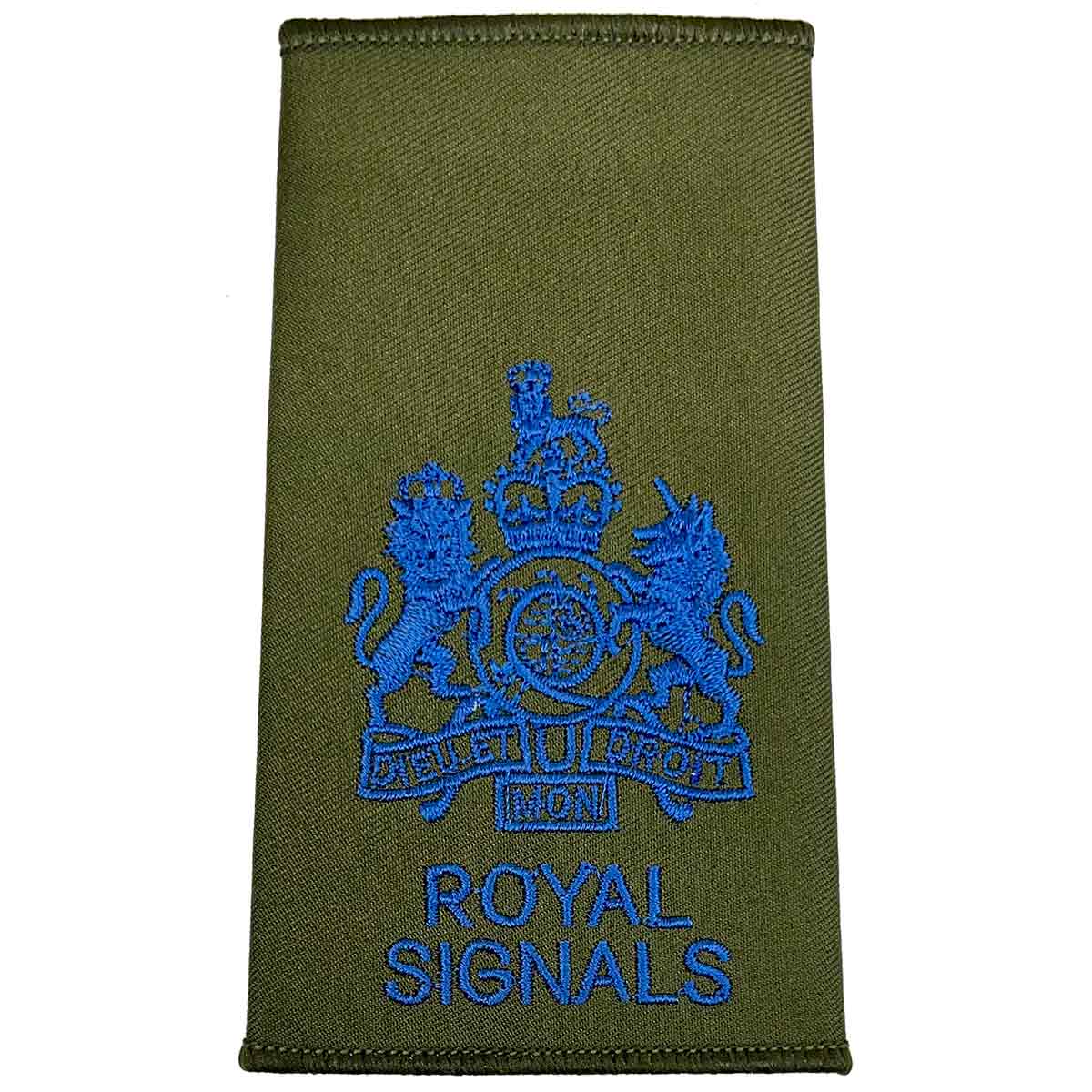 Royal Signals Olive Green Rank Slides (Pair) - Image 12