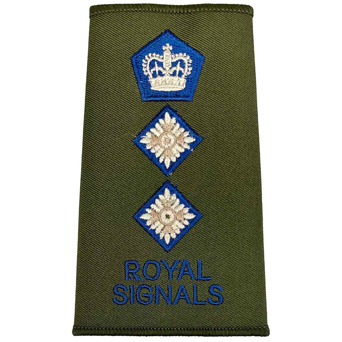 Royal Signals Olive Green Rank Slides (Pair) - Image 13