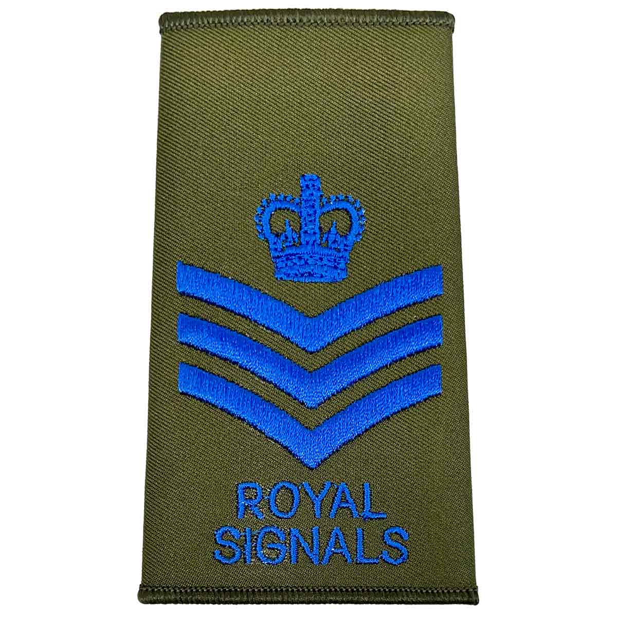 Royal Signals Olive Green Rank Slides (Pair) - Image 6