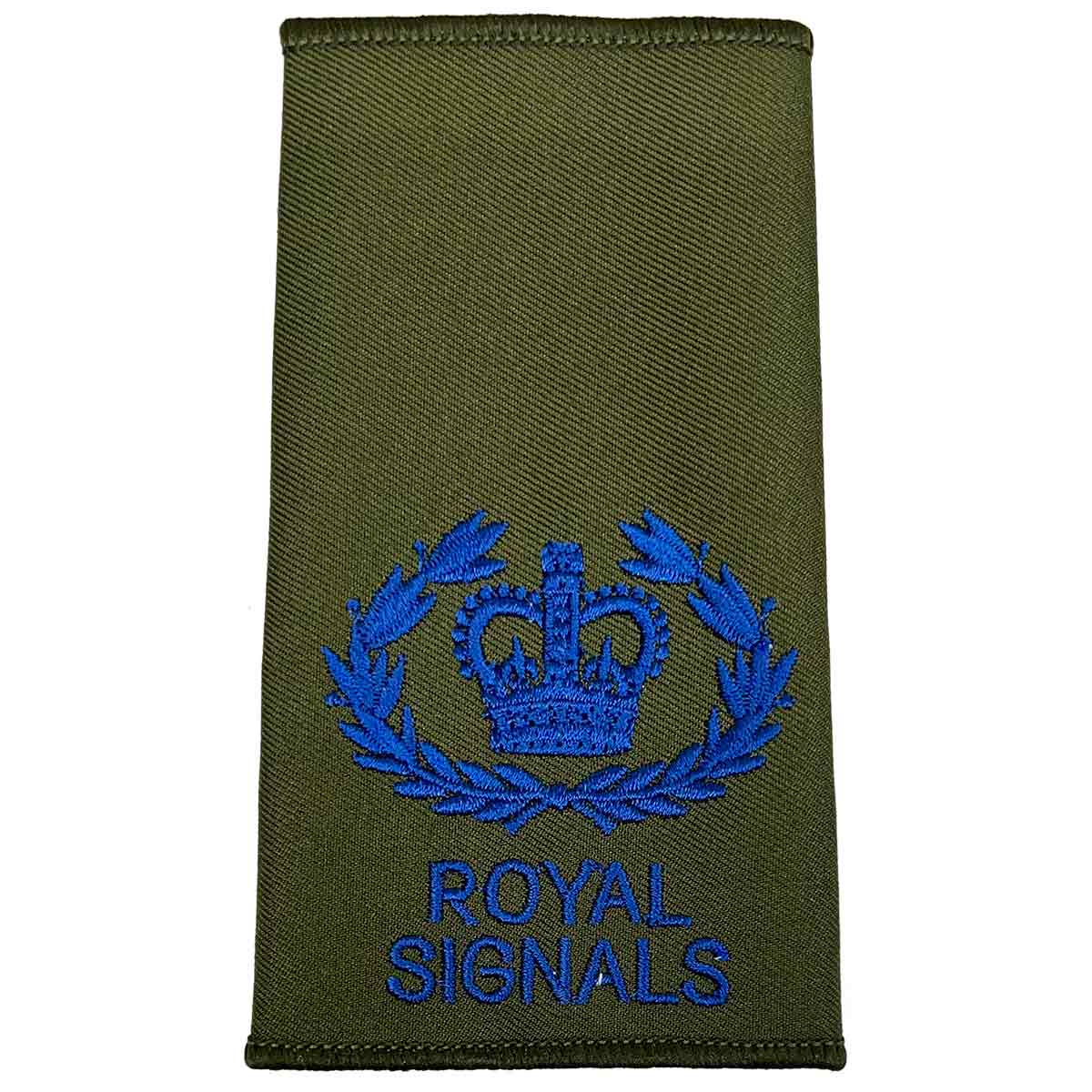 Royal Signals Olive Green Rank Slides (Pair) - Image 8
