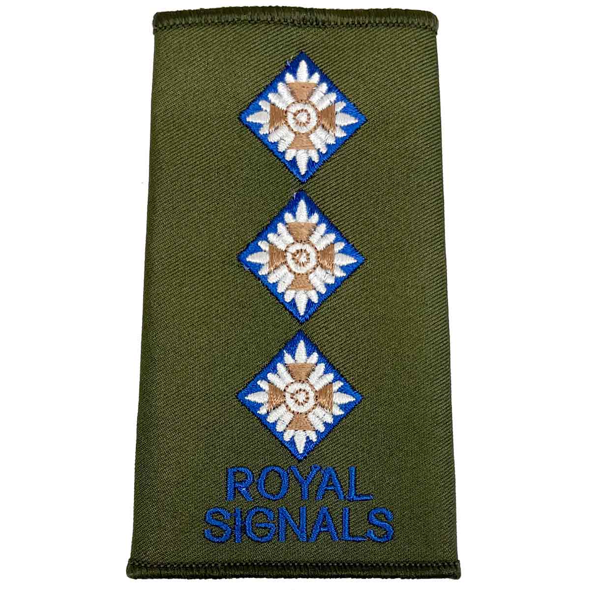 Royal Signals Olive Green Rank Slides (Pair) - Image 9