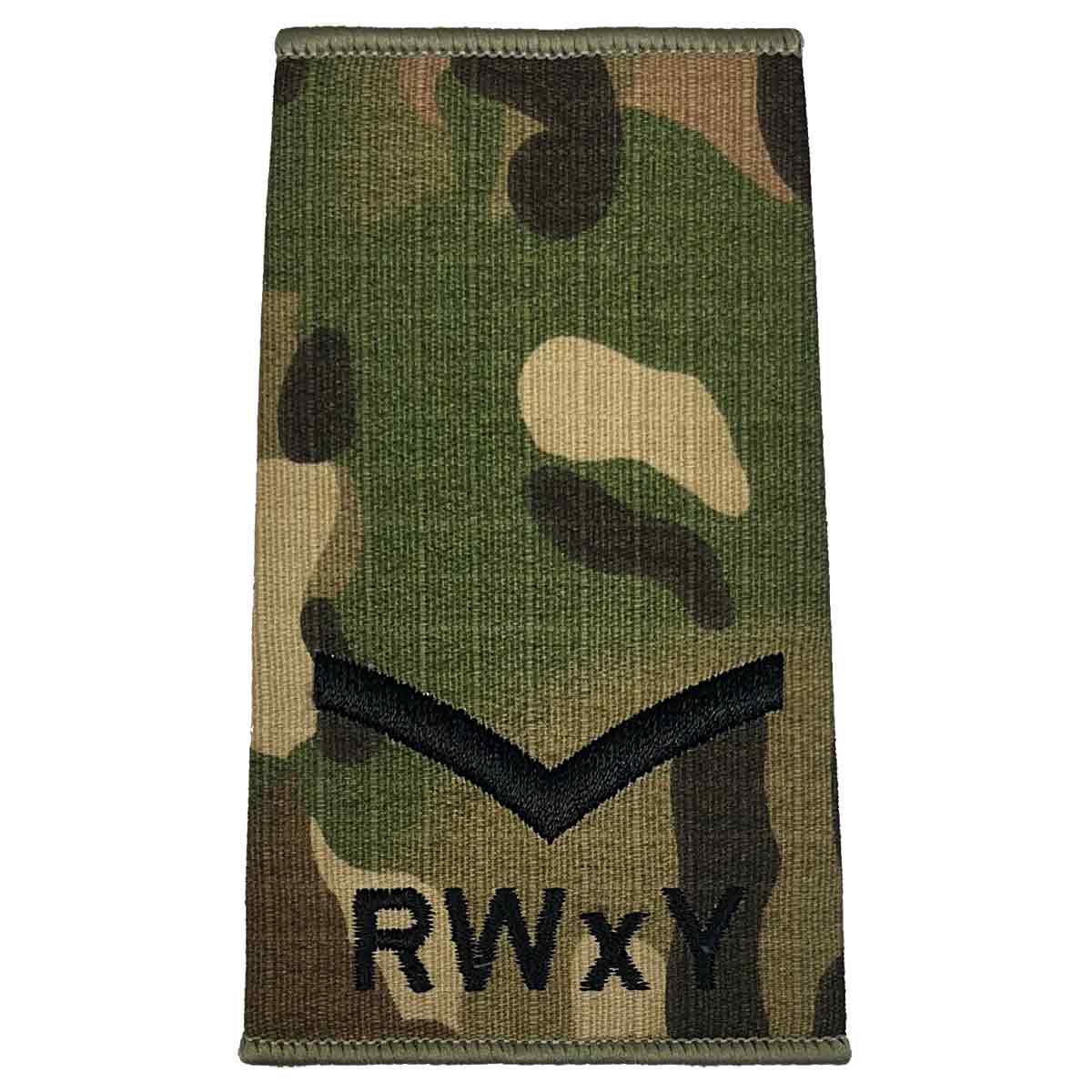 Royal Wessex Yeomanry RWxY Multicam Rank Slides (Pair) - Image 3