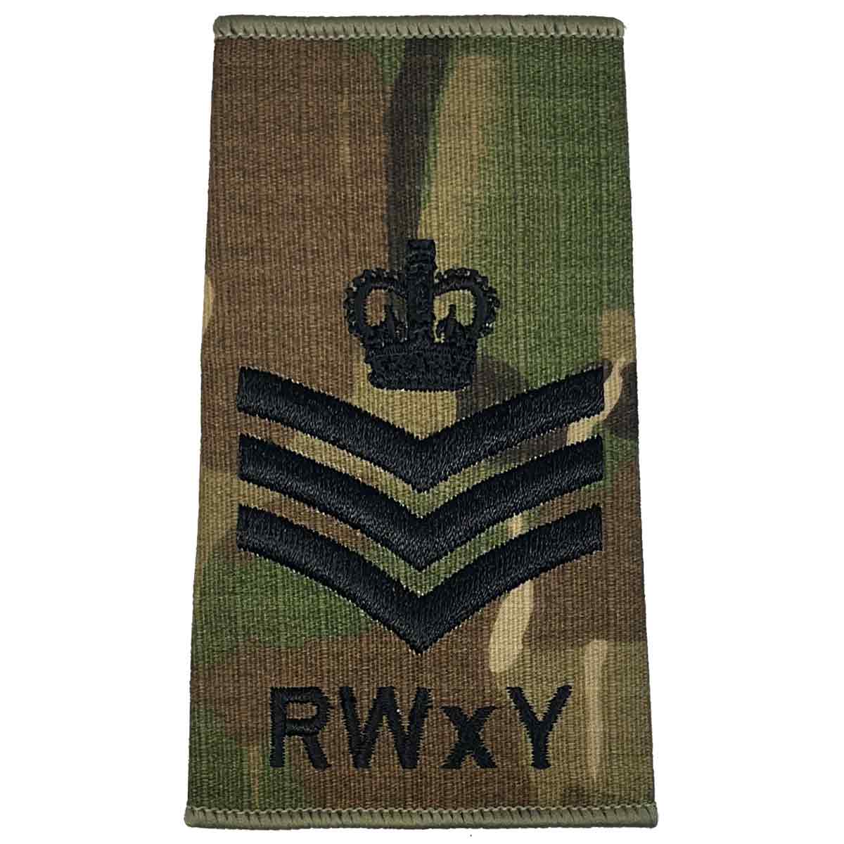 Royal Wessex Yeomanry RWxY Multicam Rank Slides (Pair) - Image 6