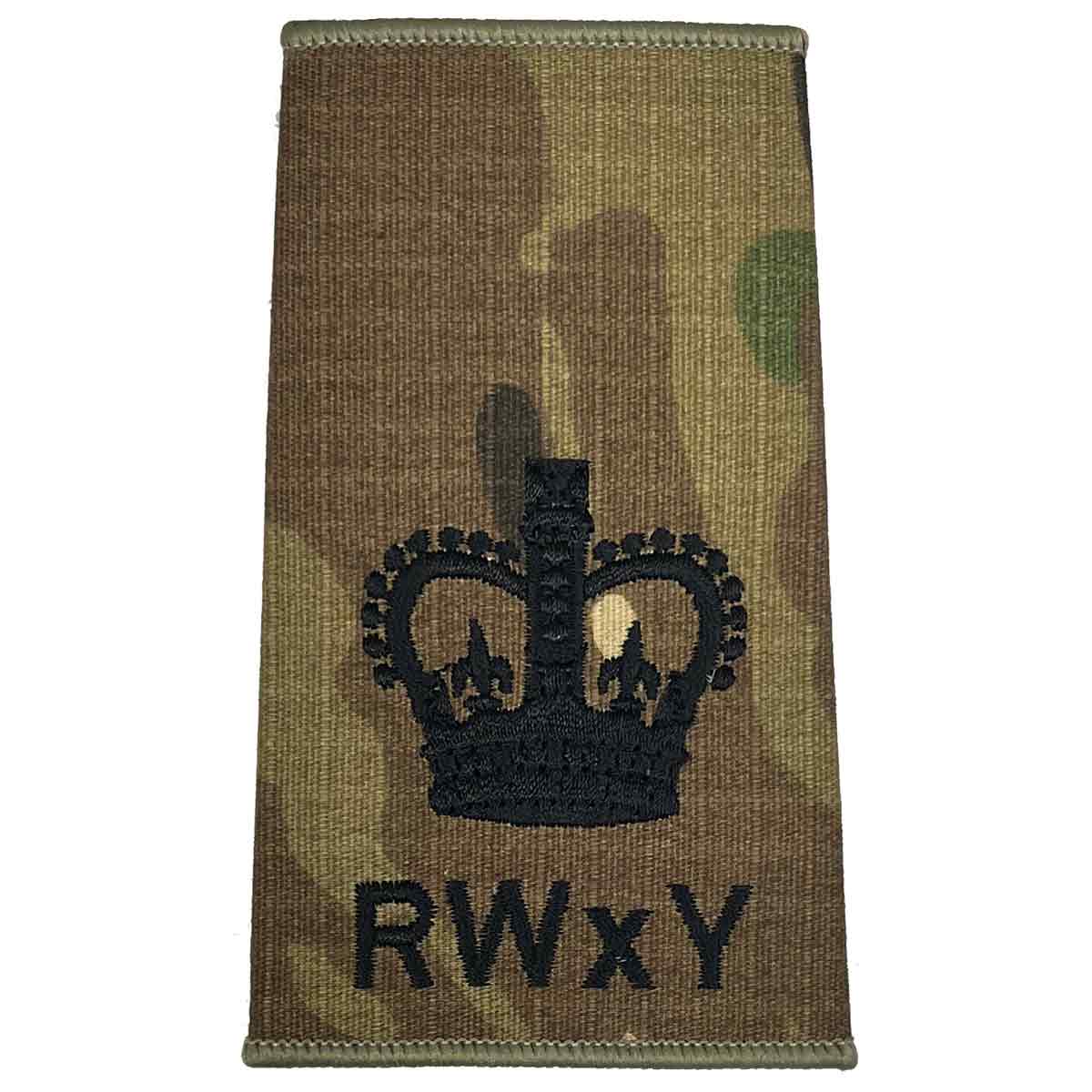 Royal Wessex Yeomanry RWxY Multicam Rank Slides (Pair) - Image 8