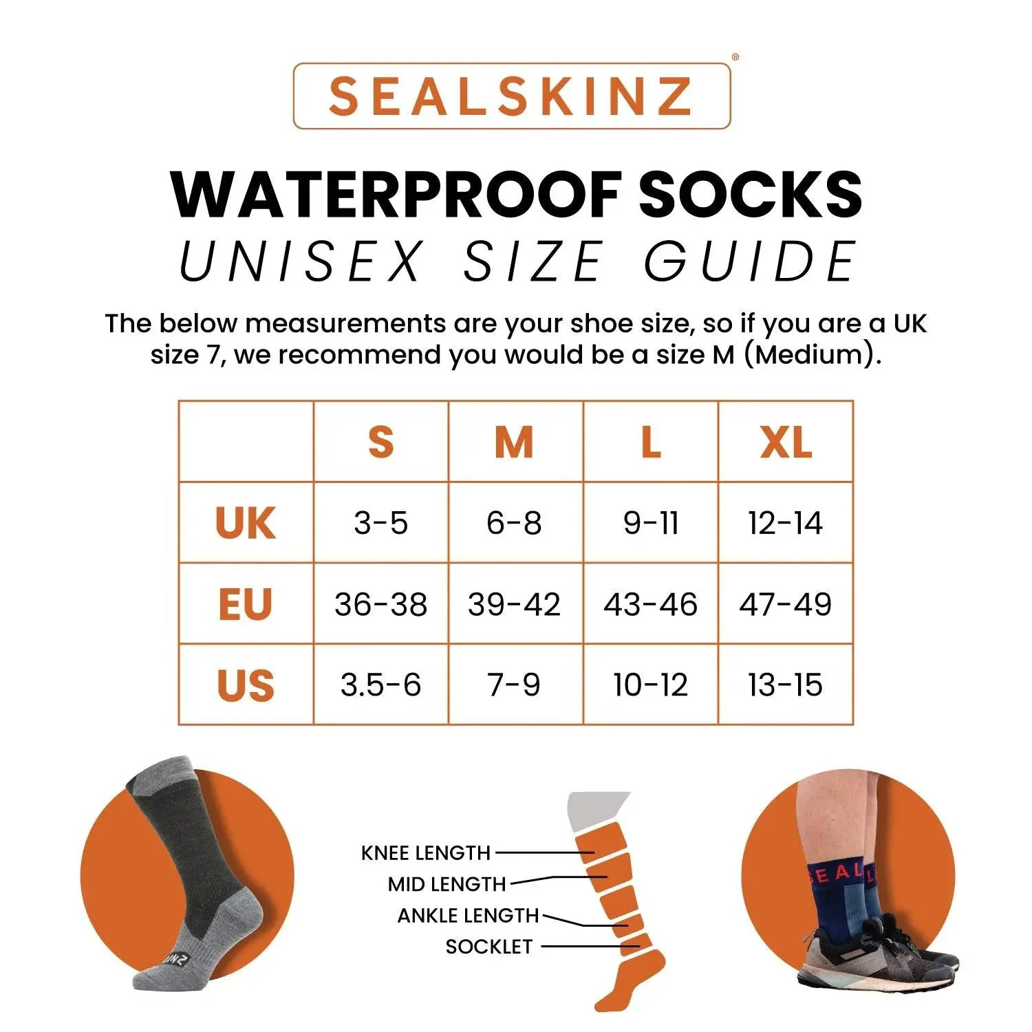 SealSkinz Gresham Recycled Wool Mid Cashmere Sock - Image 4