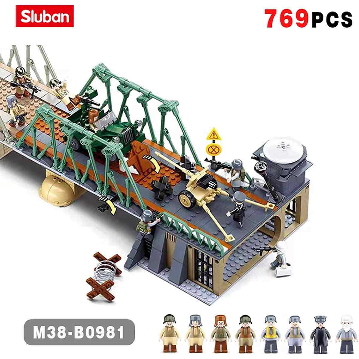 Sluban 1944 Winter Battle of Budapest Battle Building Set M38-B0981 - Image 3