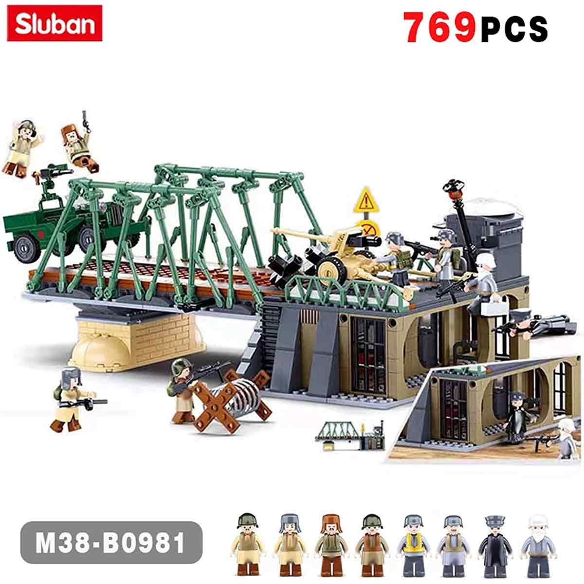 Sluban 1944 Winter Battle of Budapest Battle Building Set M38-B0981 - Image 4