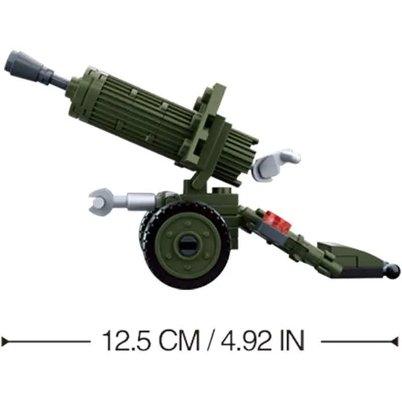 Sluban Army WWII Anti Aircraft Gun Set M38-B0678A - Image 3