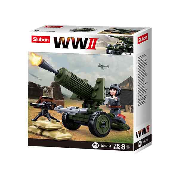 Sluban Army WWII Anti Aircraft Gun Set M38-B0678A - Image 4