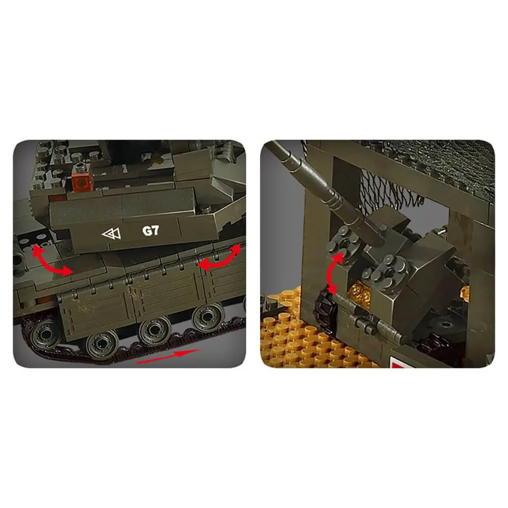 Sluban Army Headquarters Set M38-B7100 - Image 4