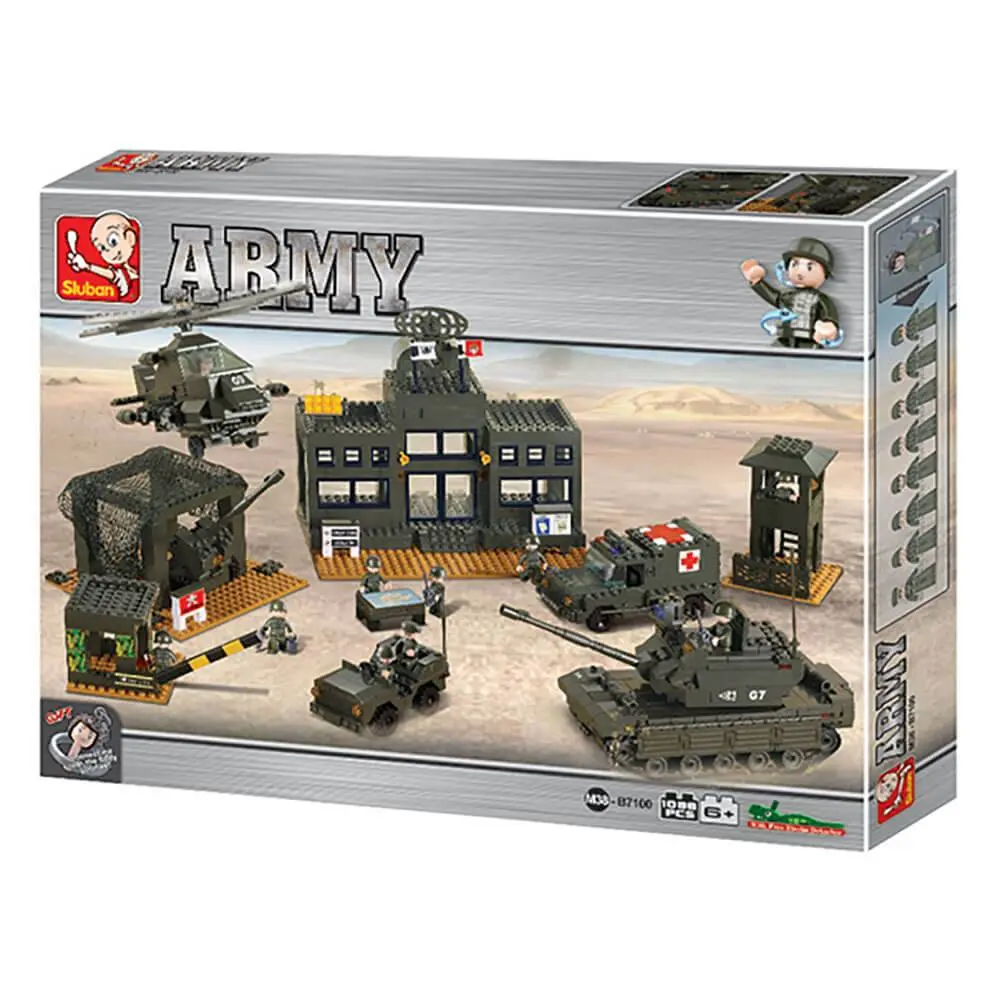 Sluban Army Headquarters Set M38-B7100 - Image 6