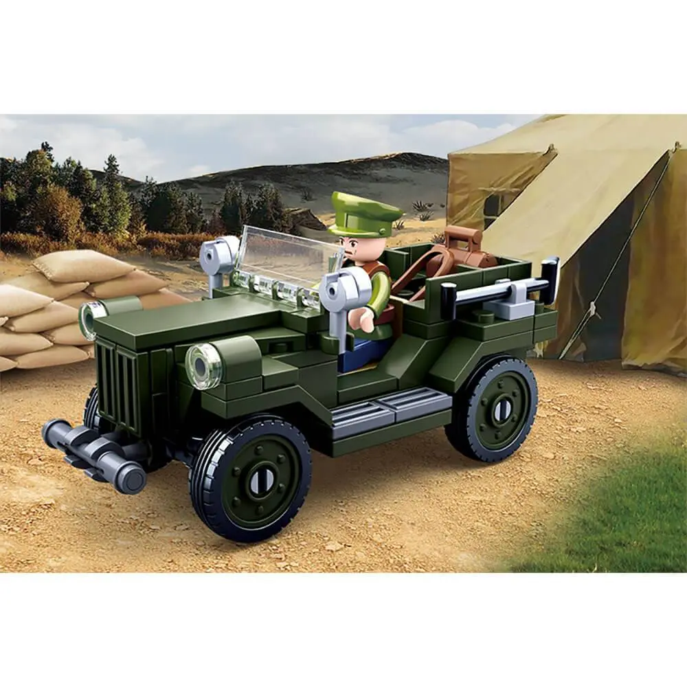 Sluban Army WWII Allied Light Truck M38-B0682 - Image 2