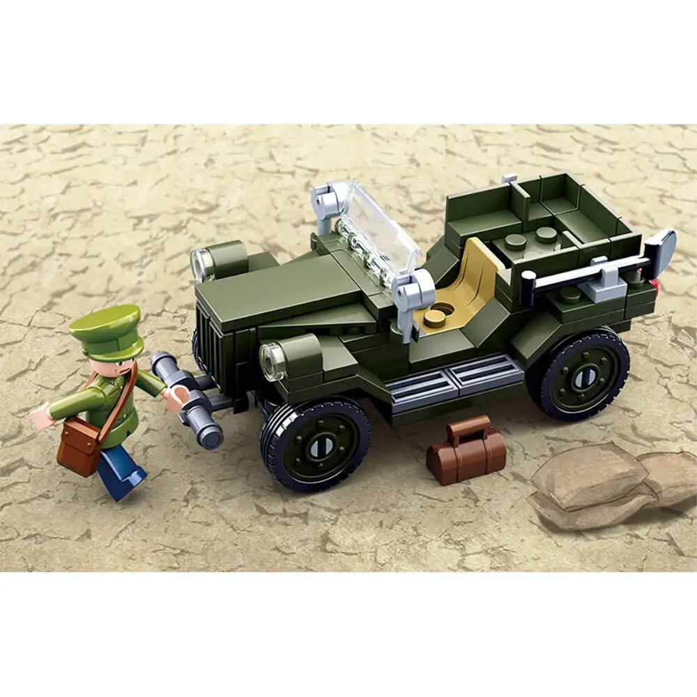 Sluban Army WWII Allied Light Truck M38-B0682 - Image 3