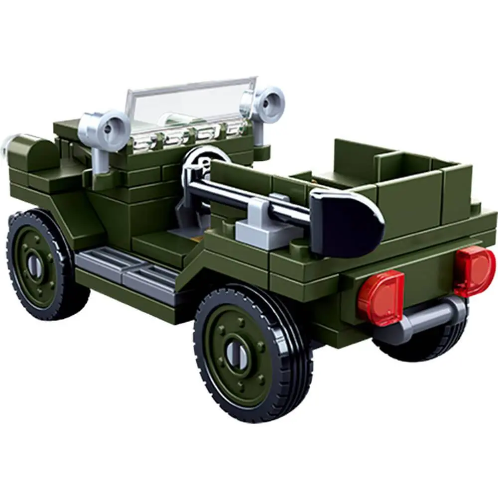 Sluban Army WWII Allied Light Truck M38-B0682 - Image 5
