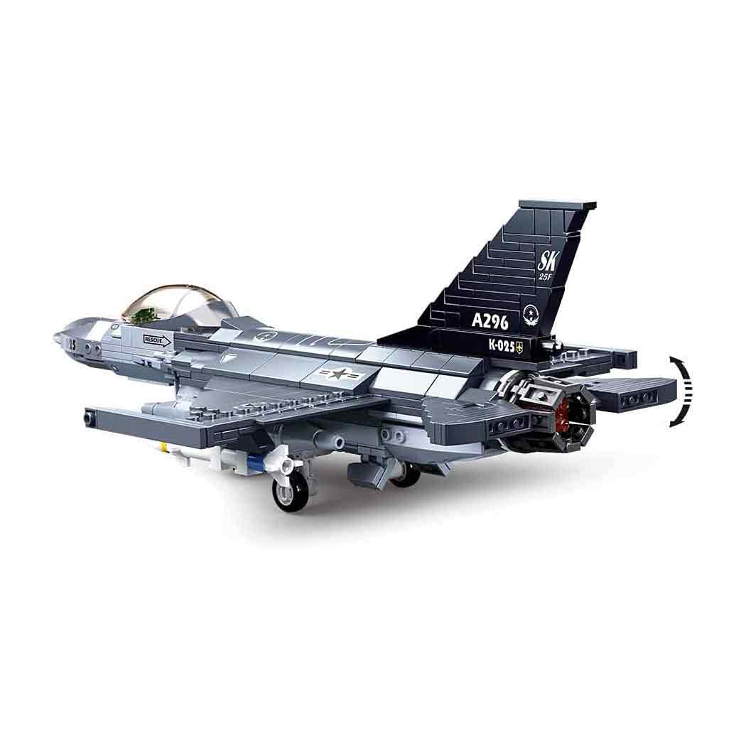 Sluban F16 Falcon Fighter Aircraft Plane Set M38-B0891 - Image 2