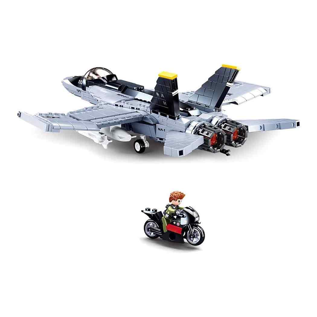 Sluban F18 Super Bumblebee Fighter Place Set M38-B0928 - Image 3