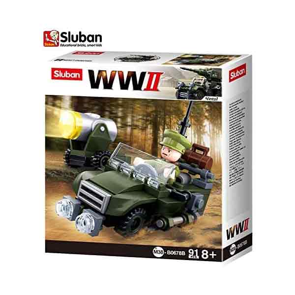 Sluban WWII Allied Off-Road Jeep Set M38-B0678B - Image 3