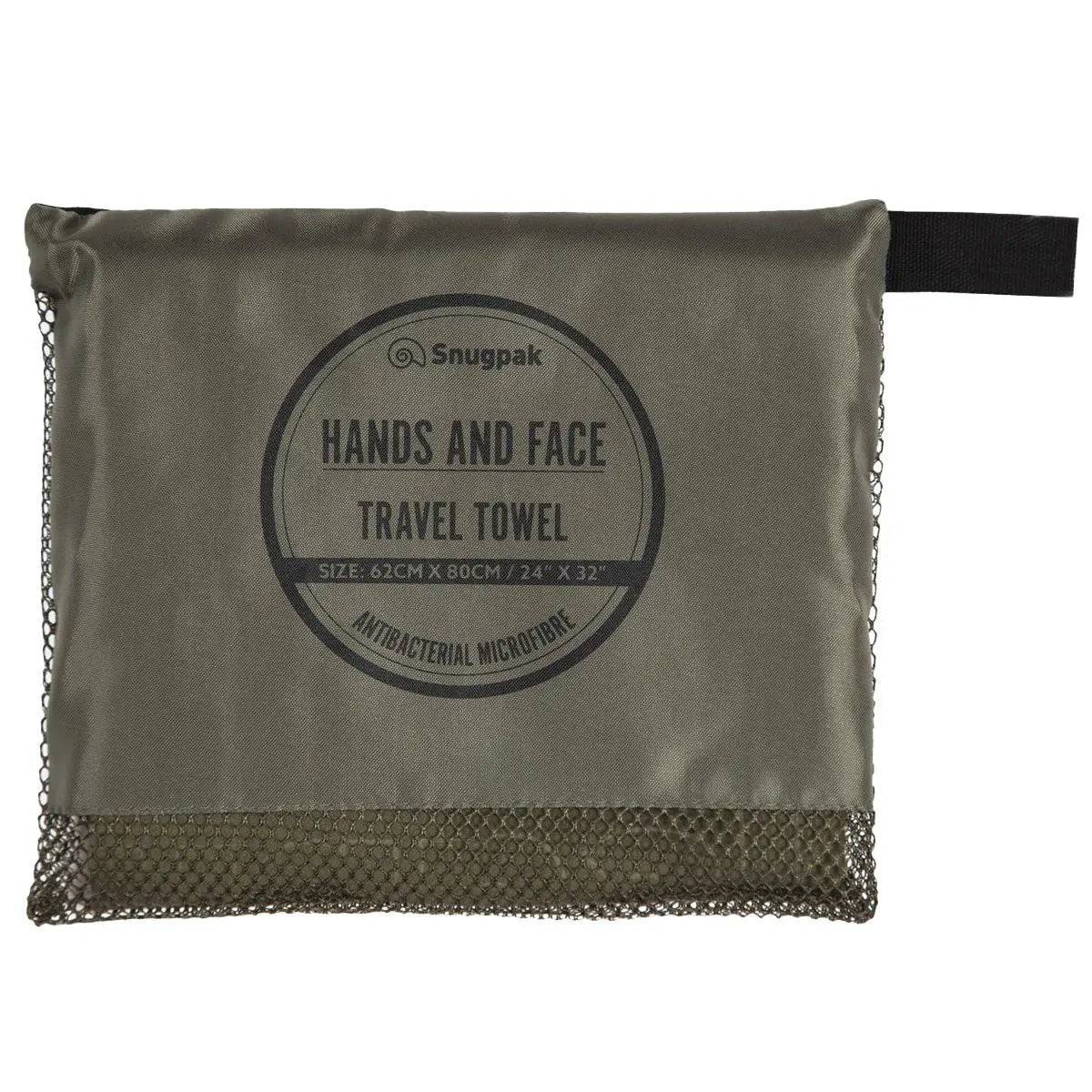 Snugpak Hands and Face Towel Olive - Image 3