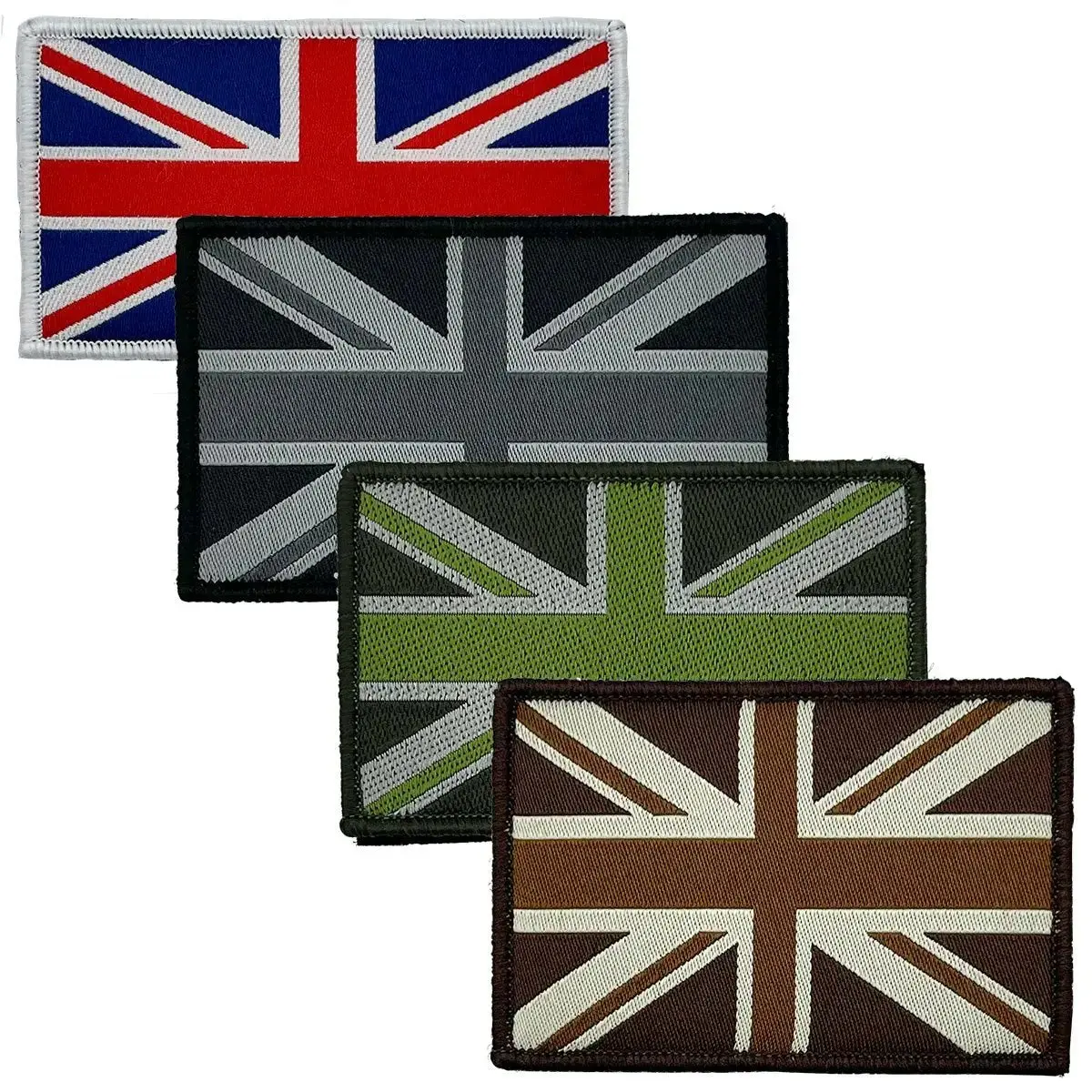 Union Jack Patch with Hook and Loop Backing