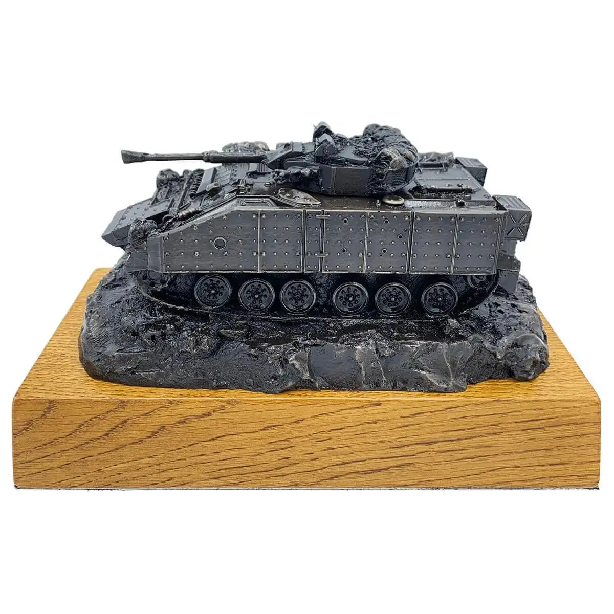 Warrior Armoured Fighting Vehicle Bronze Resin Statue