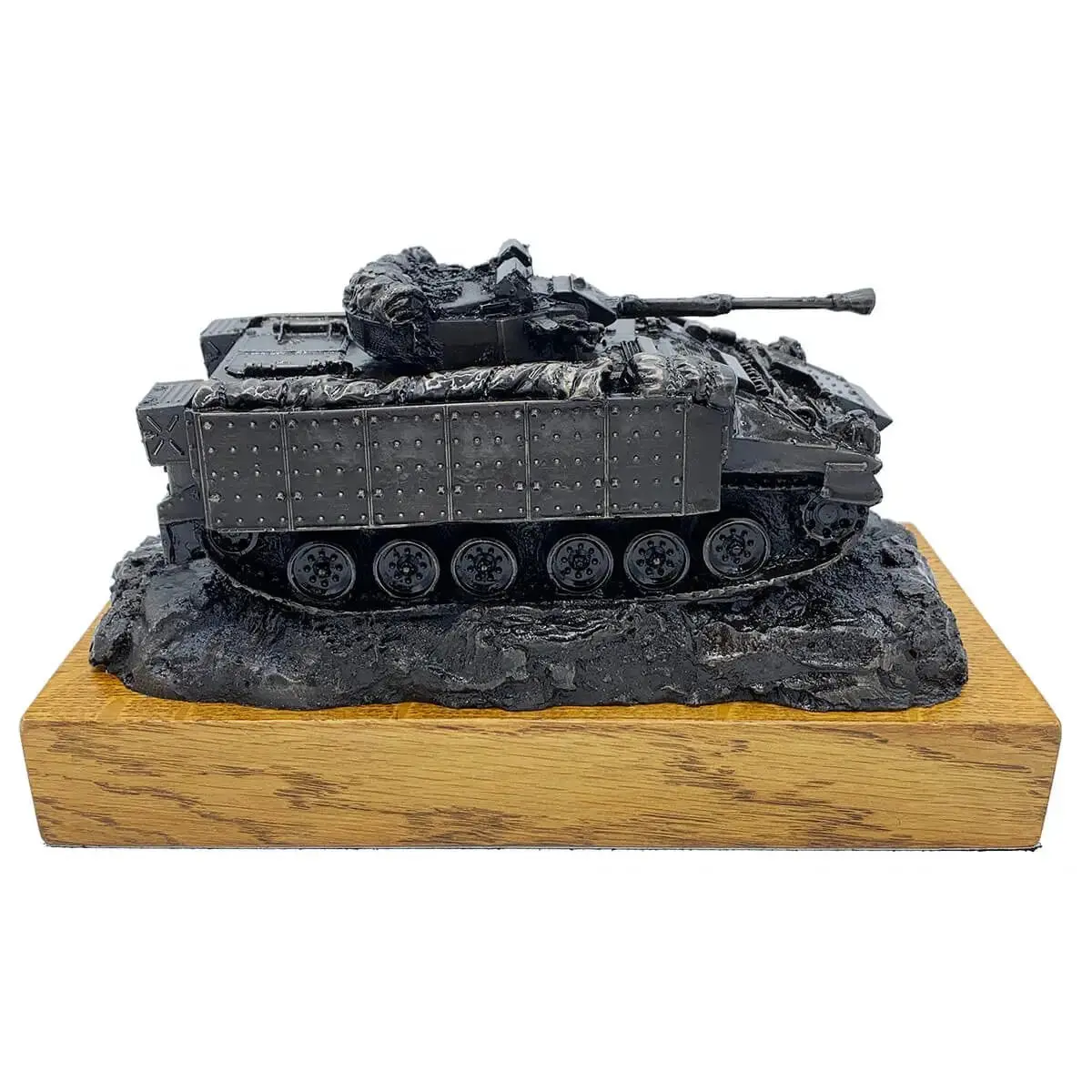 Warrior Armoured Fighting Vehicle Bronze Resin Statue - Image 3