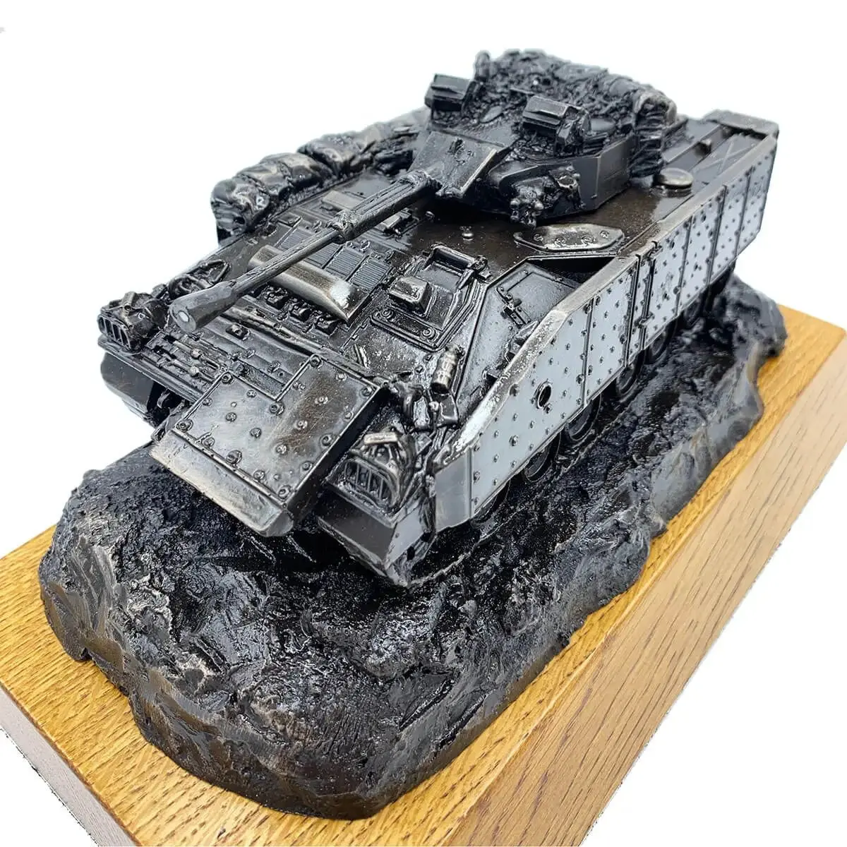 Warrior Armoured Fighting Vehicle Bronze Resin Statue - Image 5