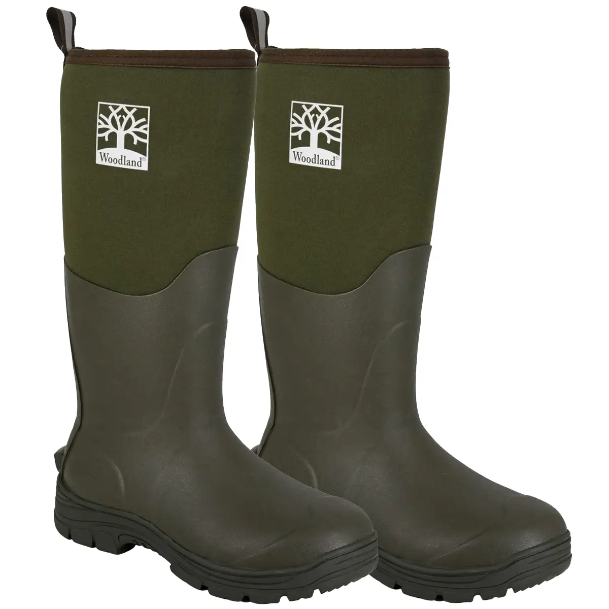 Woodland Mucker Wellington Boot Rubber Neoprene - Image 2