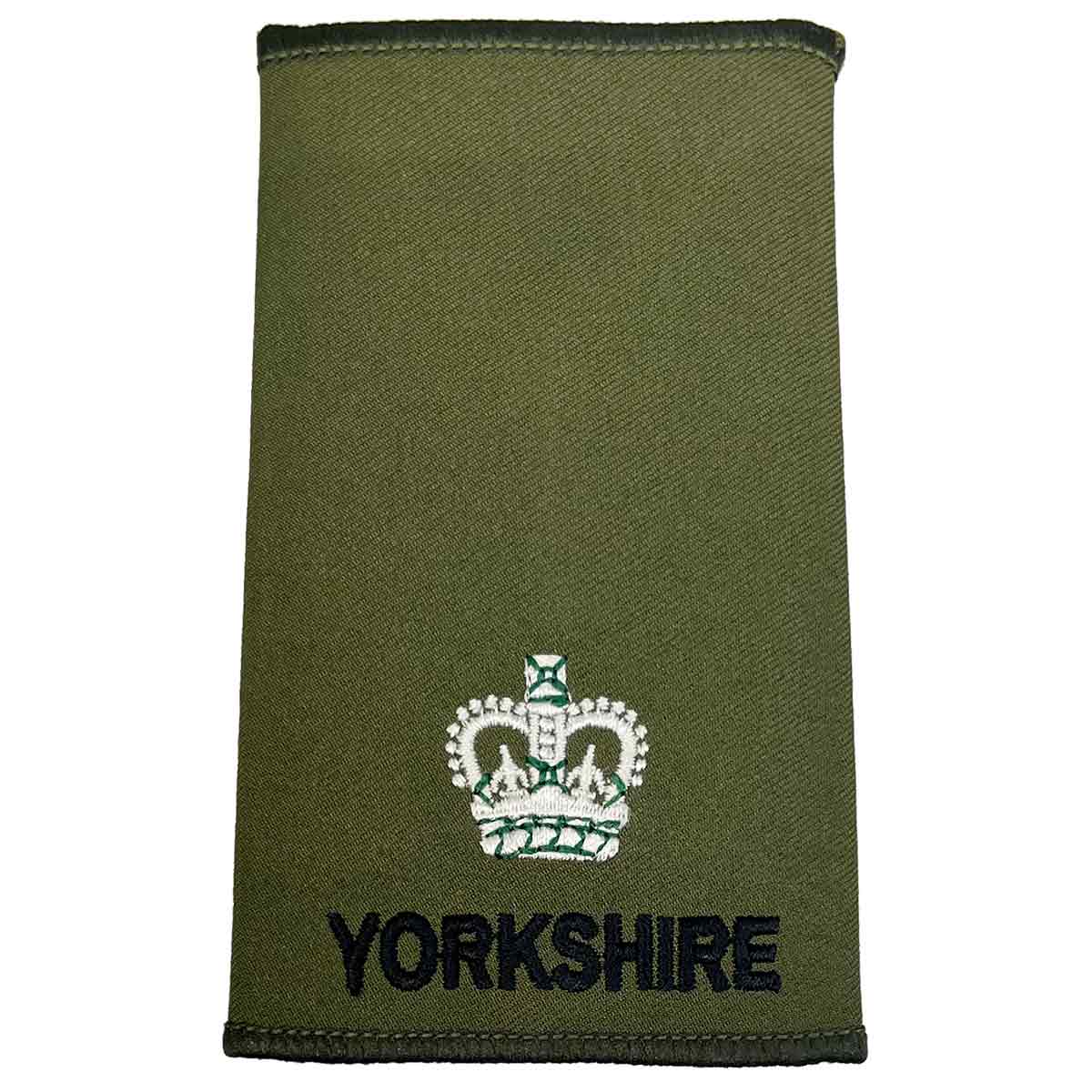 Yorkshire Regiment Olive Green Rank Slides (Pair) - Image 10