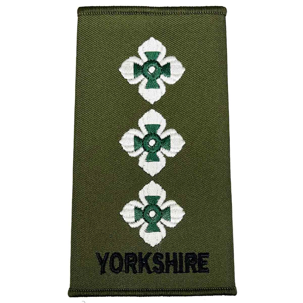 Yorkshire Regiment Olive Green Rank Slides (Pair) - Image 13