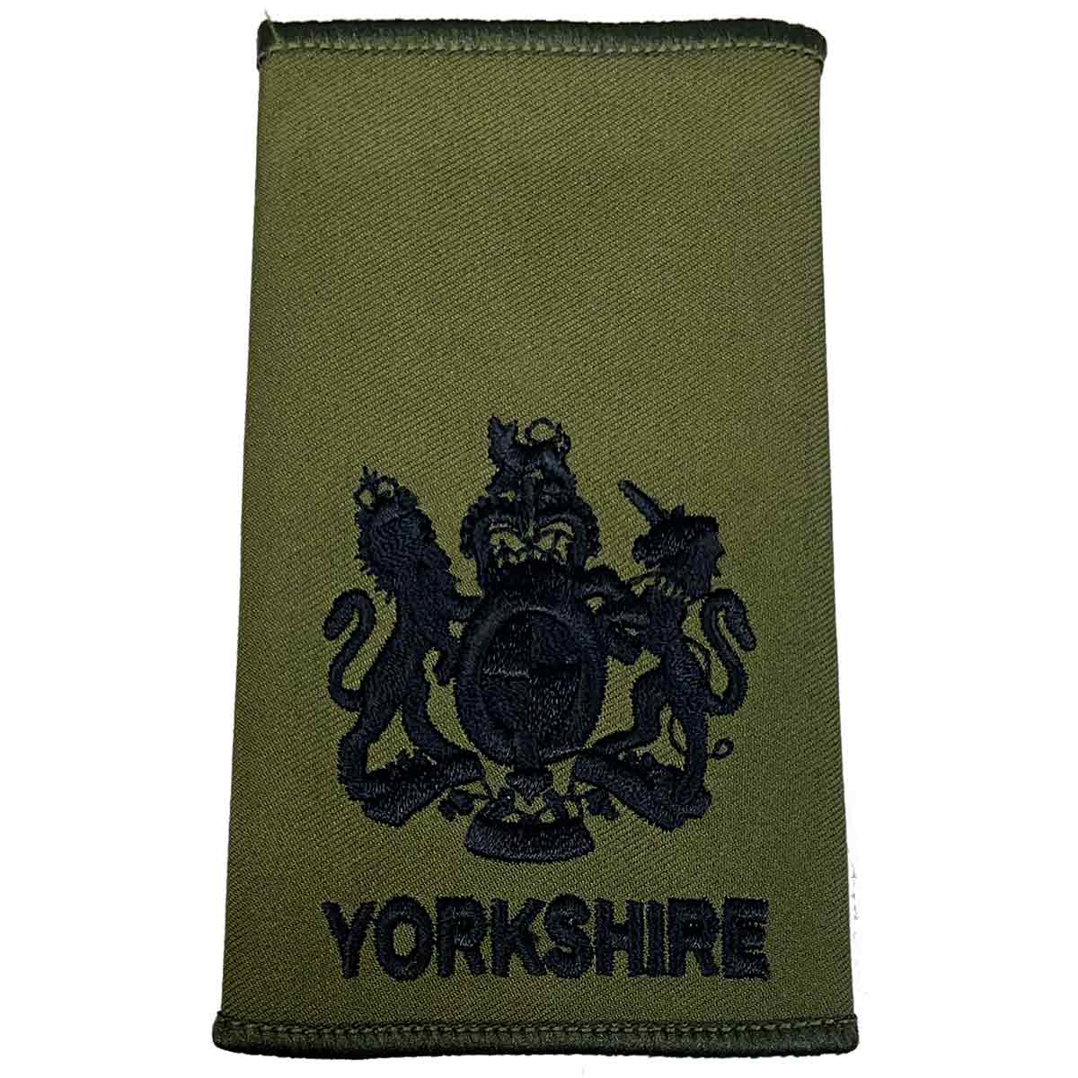 Yorkshire Regiment Olive Green Rank Slides (Pair) - Image 7